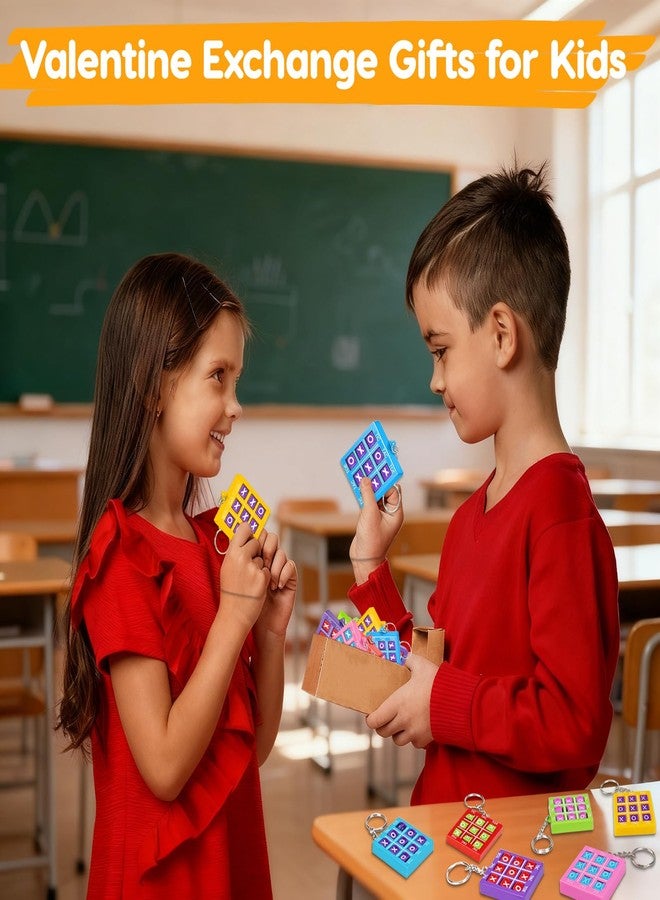 ٢٤ قطعة من لعبة إكس أو، هدايا مثالية لحفلات أعياد الميلاد، وحقائب هدايا عيد الحب، وحشوات للأطفال من عمر ٣-٥، ٤-٨، ٨-١٢ سنة، وصناديق كنوز صفية، وجوائز كرنفال، وألعاب، وسلاسل مفاتيح، وحشوات بيناتا، وهدايا تذكارية للبنات والأولاد. - Image 2